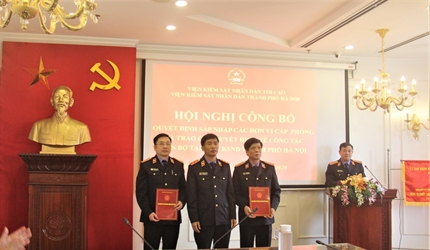 Hội nghị công bố Quyết định sáp nhập các đơn vị cấp phòng thuộc Viện...